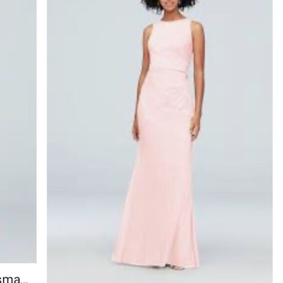 David's Bridal F19946 Petal Bridesmaid Dress - 14 - Picture 2 of 16